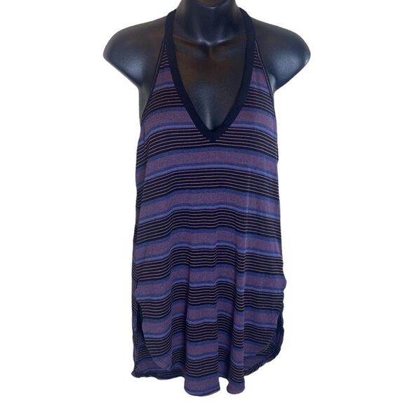 We the free free people Loui stripe tunic tank hi low stripes - Picture 2 of 6